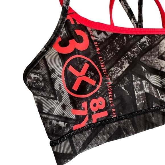 Reebok Strappy Supportive No Wire Sports Bra, Medium - Picture 5 of 9